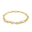 Pulsera de Cadena con Motivo de Cuerda en Oro de Dos Tonos de 14k