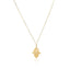 14K Yellow Gold Hand of Hamsa Necklace