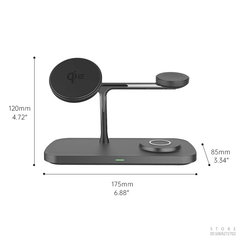 Support de charge sans fil QI2 multi-fonctionnel premium