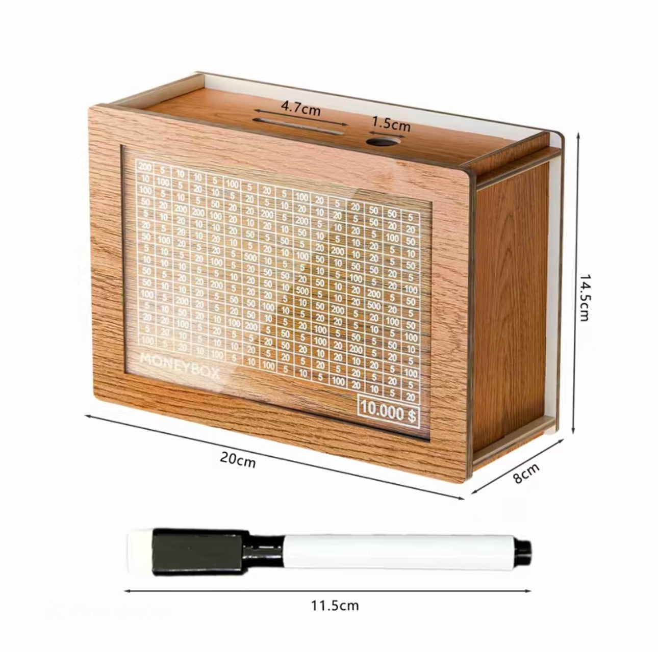 CashTarget Wooden Bank - Korvel