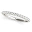 14k White Gold Diamond Scallop Setting Wedding Band