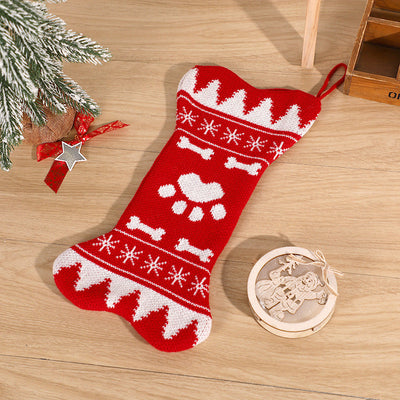 Christmas Decorations Bone Socks Bone Christmas Socks Pendants Christmas Decorations Candy Gift Bags - Korvel
