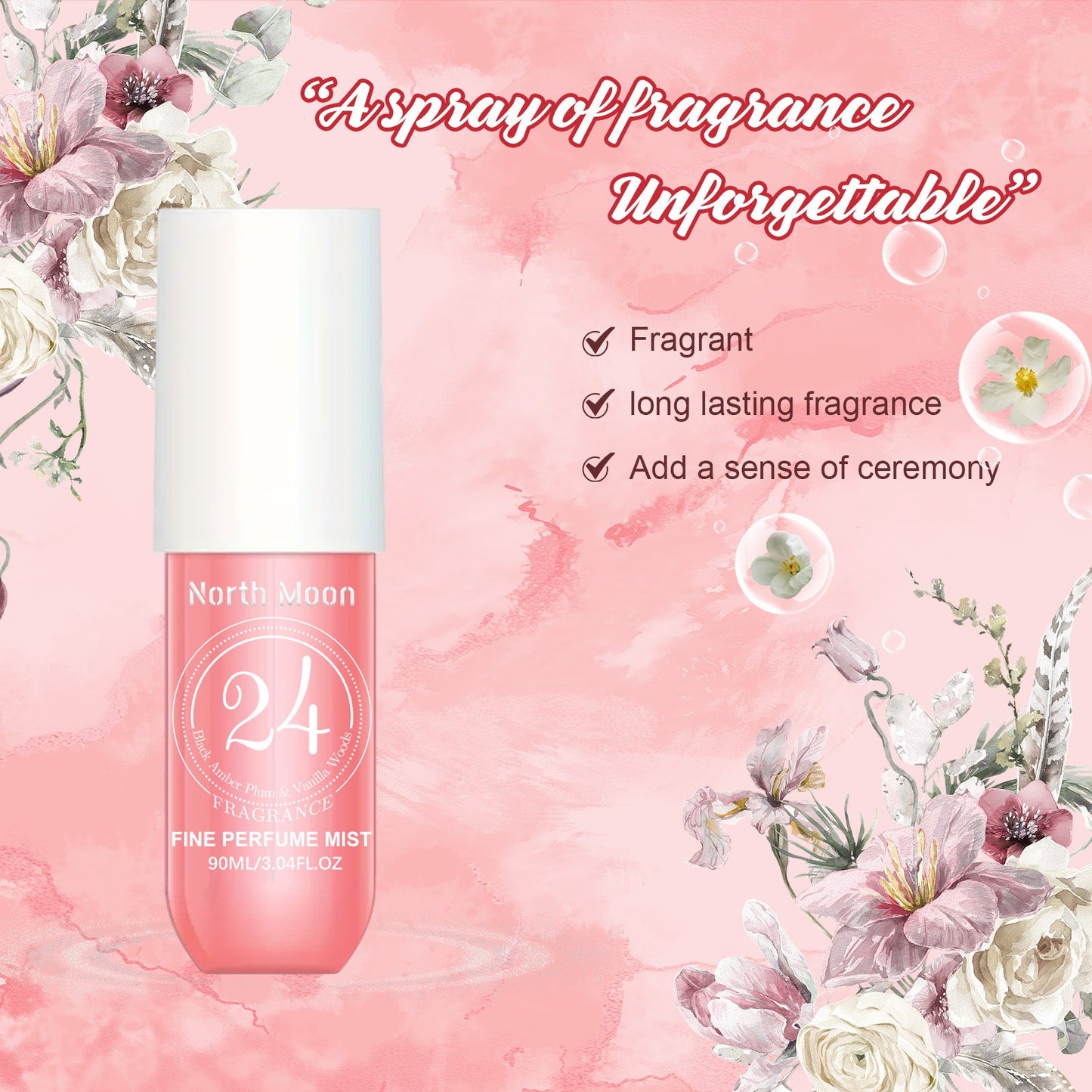 Perfume Spray Fresh Lasting Fragrance Non-Pungent Women's Date Perfume Spray - Korvel