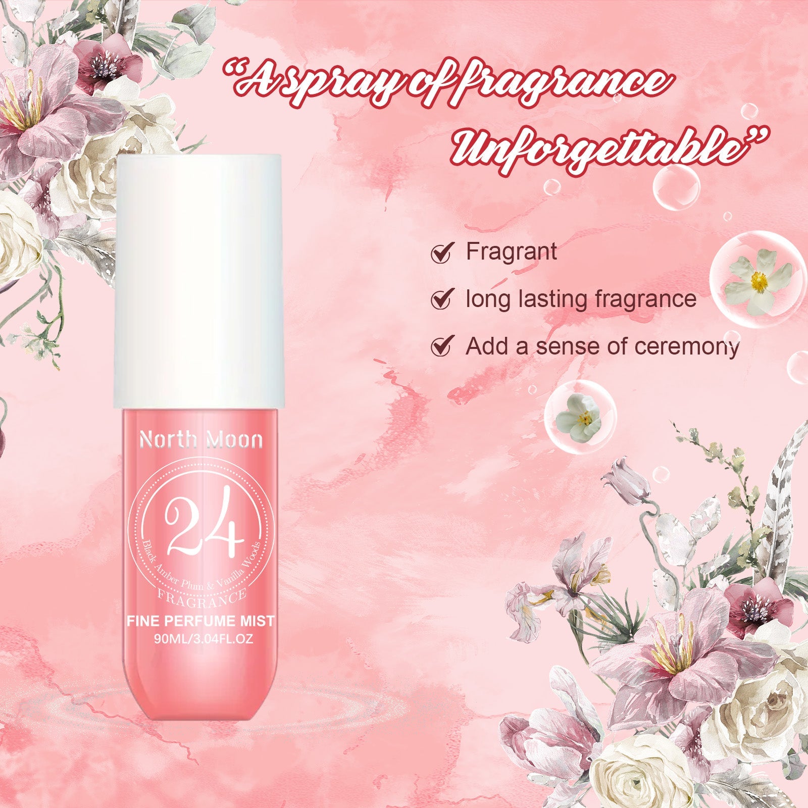 Perfume Spray Fresh Lasting Fragrance Non-Pungent Women's Date Perfume Spray - Korvel