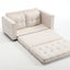 Canapé-lit futon convertible 3 plis - Gris foncé, Gris clair et Beige