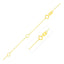 Collar de Cadena Piatto Doble Extensible de Oro Amarillo de 14k