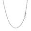 Collar de cadena de cable doble extensible de oro blanco de 14k