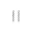Pendientes de barra texturizada de oro blanco de 14k
