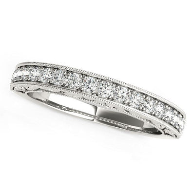 14k White Gold Antique Prong Set Diamond Engagement Ring