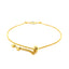 Pulsera Ajustable de Ojo Maligno de Oro Amarillo de 14k