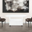 ON-TRANS flexible cream style coffee table with 2 brake wheels, drawers, large storage space, white, 39.37 '' x 23.6 '' - Korvel