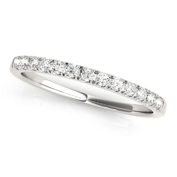 Anillo de Boda de Diamante Atemporal en Oro Blanco de 14k