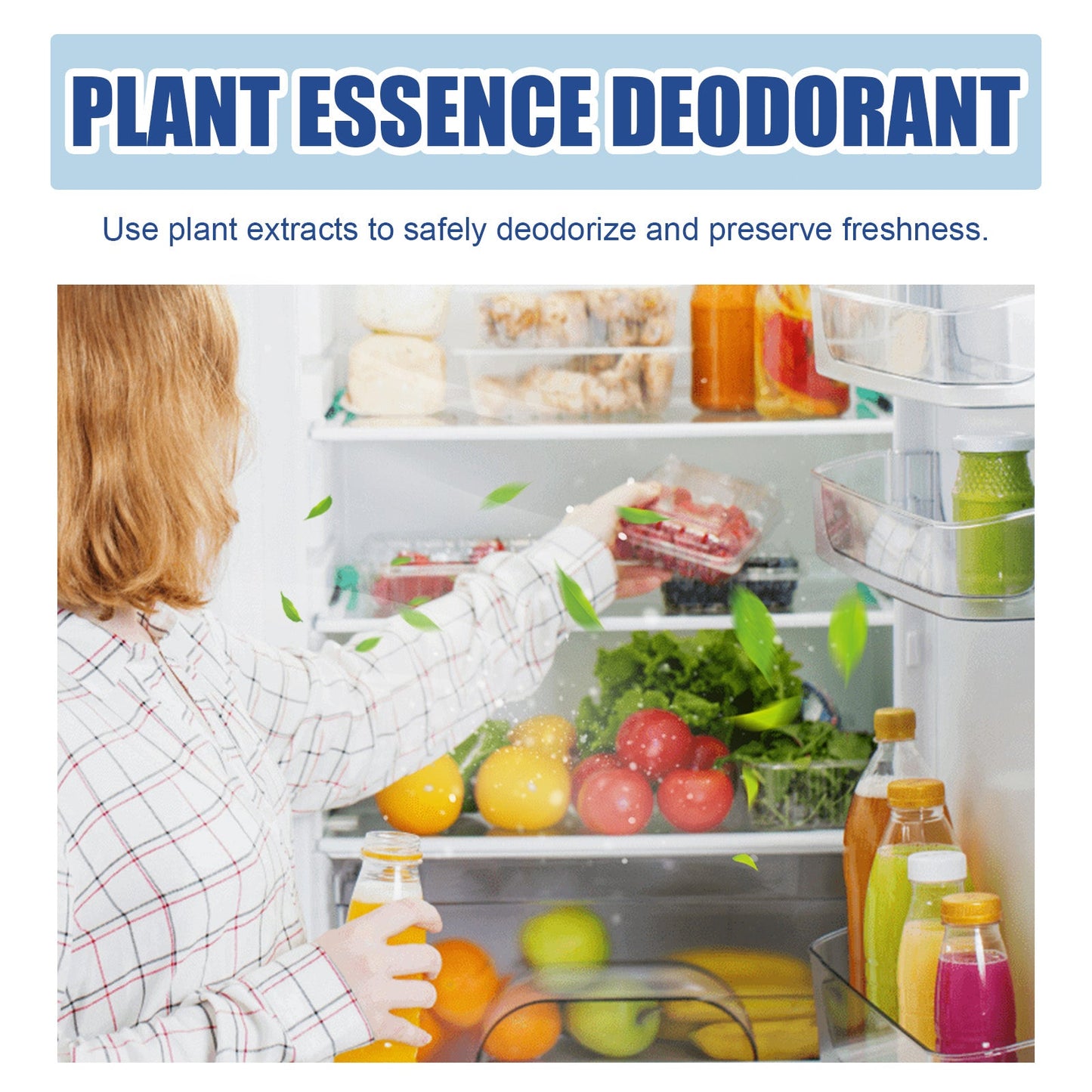 Refrigerator Deodorizer Purifying Gel, Indoor Refrigerator Deodorization Purification Fresh-Keeping Anti-Channeling Clean Odor - Korvel