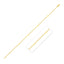 14k Yellow Gold Polished Station Cross Anklet