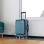 Carry-on Luggage 20 Inch Front Open Luggage Lightweight Suitcase with Front Pocket and USB Port, 1 Portable Carrying Case  Blue - Korvel