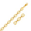 Cadena de eslabones marineros inflados de 11 mm en oro amarillo de 14k