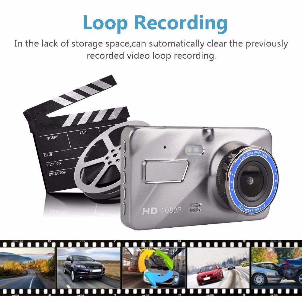 Dash Cam New Dual Lens Car DVR Camera Full HD 1080P 4 IPS Front - Korvel