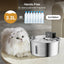 Pet intelligent water dispenser, wireless automatic sensing, cat water dispenser, 304 stainless steel water feeder - Korvel