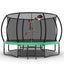 12FT Recreational Kids Trampoline with Safety Enclosure Net & Ladder, Outdoor Recreational Trampolines - Korvel