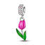 Bracelet Pendentif Perlé Fleurs Élégant