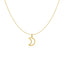 14k Yellow Gold Moon Necklace