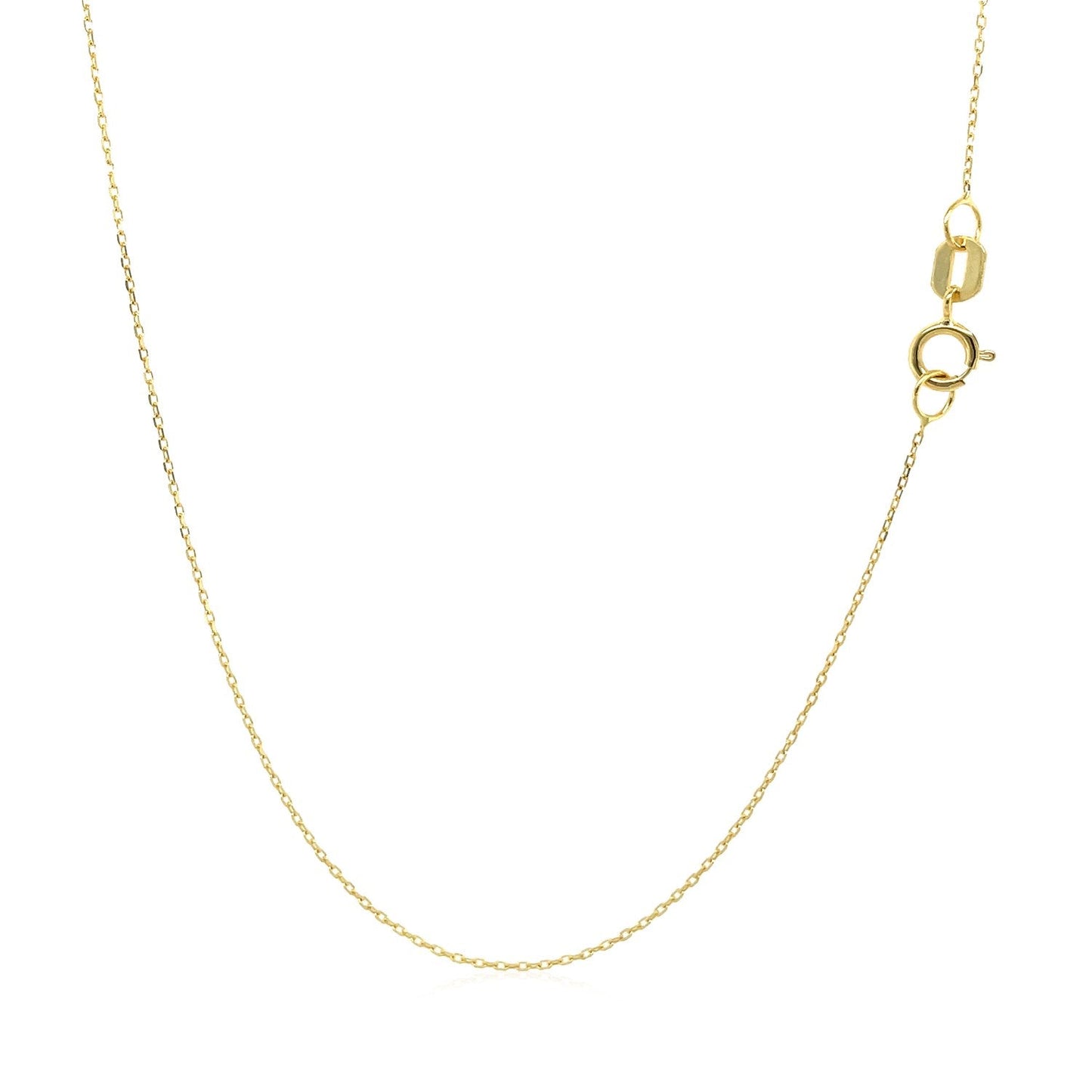 14k Yellow Gold Moon Necklace