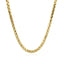 Cadena Franco Redonda de Corte Diamante de Oro Amarillo de 14k - 3.15mm