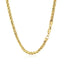 Cadena Franco Redonda de Corte Diamante de Oro Amarillo de 14k - 3.15mm