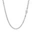 Cadena de eslabones de cable cortada con diamante de oro blanco de 14k - 2.60 mm