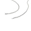 Cadena de eslabones de cable cortada con diamante de oro blanco de 14k - 2.60 mm
