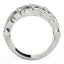 Diamond Studded Four Leaf Clover Ring in 14k White Gold