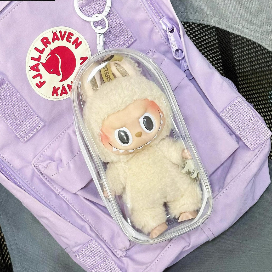 Labubu High Transparency PVC Storage Bag for Travel