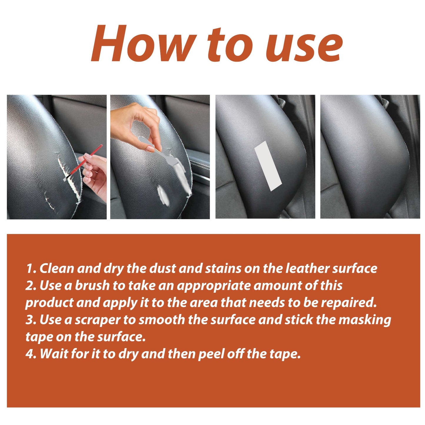 Leather Filling Cream, Car Seat Leather Sofa Leather Bag Leather Shoes Leather Clothing Care Cream - Korvel