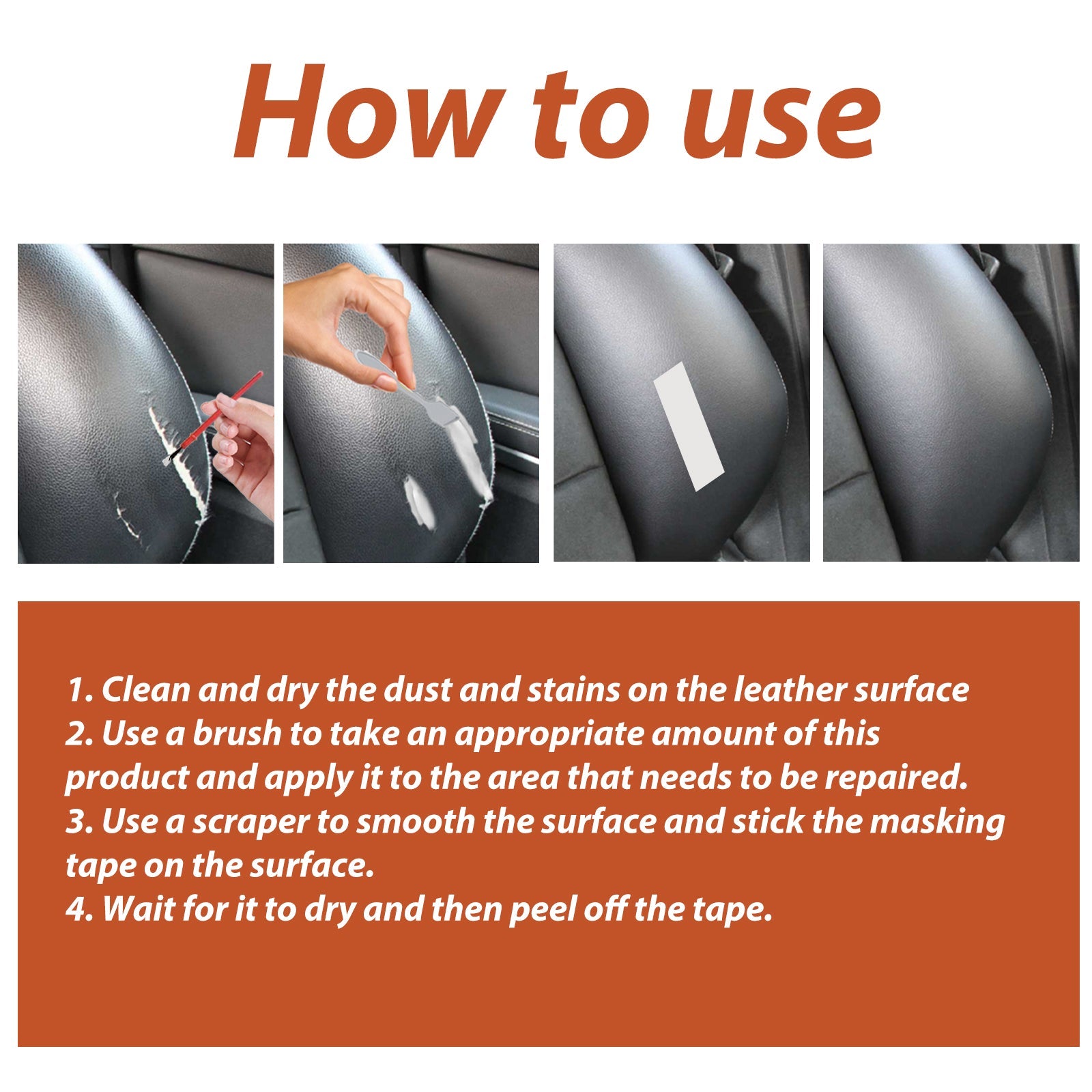 Leather Filling Cream, Car Seat Leather Sofa Leather Bag Leather Shoes Leather Clothing Care Cream - Korvel