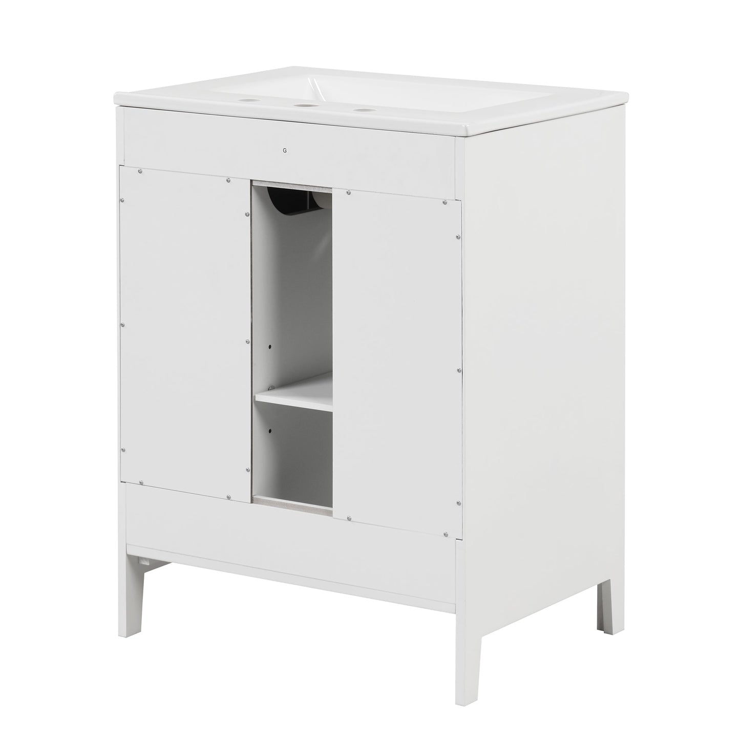 Elegant 24" Bathroom Vanity with Sink and Storage