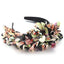 Bandeau à motif floral et feuillage surdimensionné