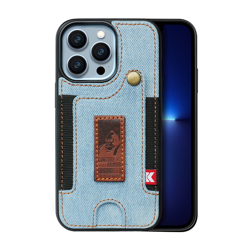 For iPhone 13pro Case Apple 14 Plug-in Wristband Phone Cover iPhone 14 Case - Korvel