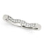 Anillo de Boda de Diamantes en Estilo Ondulado de Oro Blanco de 14k