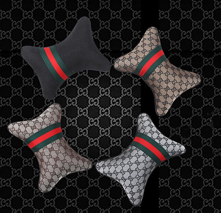 Luxury Linen Car Headrest Pillow - Unisex Neck Rest Cushion