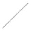 14k White Gold French Cable Chain Bracelet (4.80 mm)