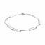 14k White Gold Wire Paperclip Bracelet