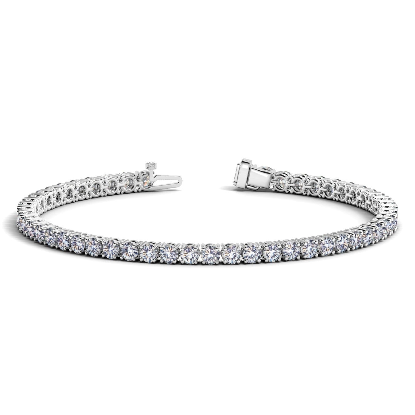 Lab Grown Diamond Tennis Bracelet in 14k White Gold
