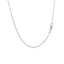 14k White Gold Diamond Cut Rolo Chain - 1.1mm