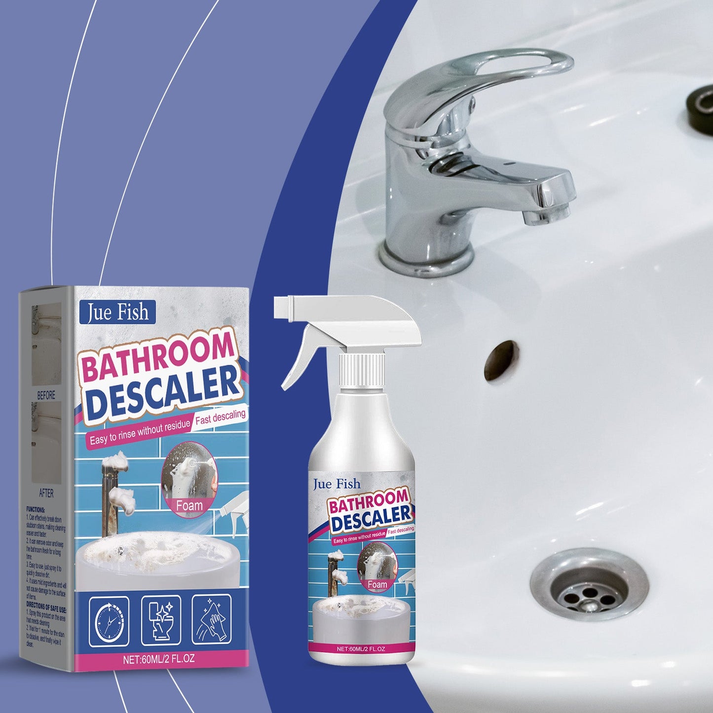 Limpiador Premium de Acero Inoxidable para Superficies de Baño
