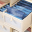 Visible foldable clothes storage box home wardrobe clothing storage box - Korvel