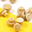 6pcs solid wood rattan handle rattan weaving handle rattan wood handle drawer circular wood handle - Korvel