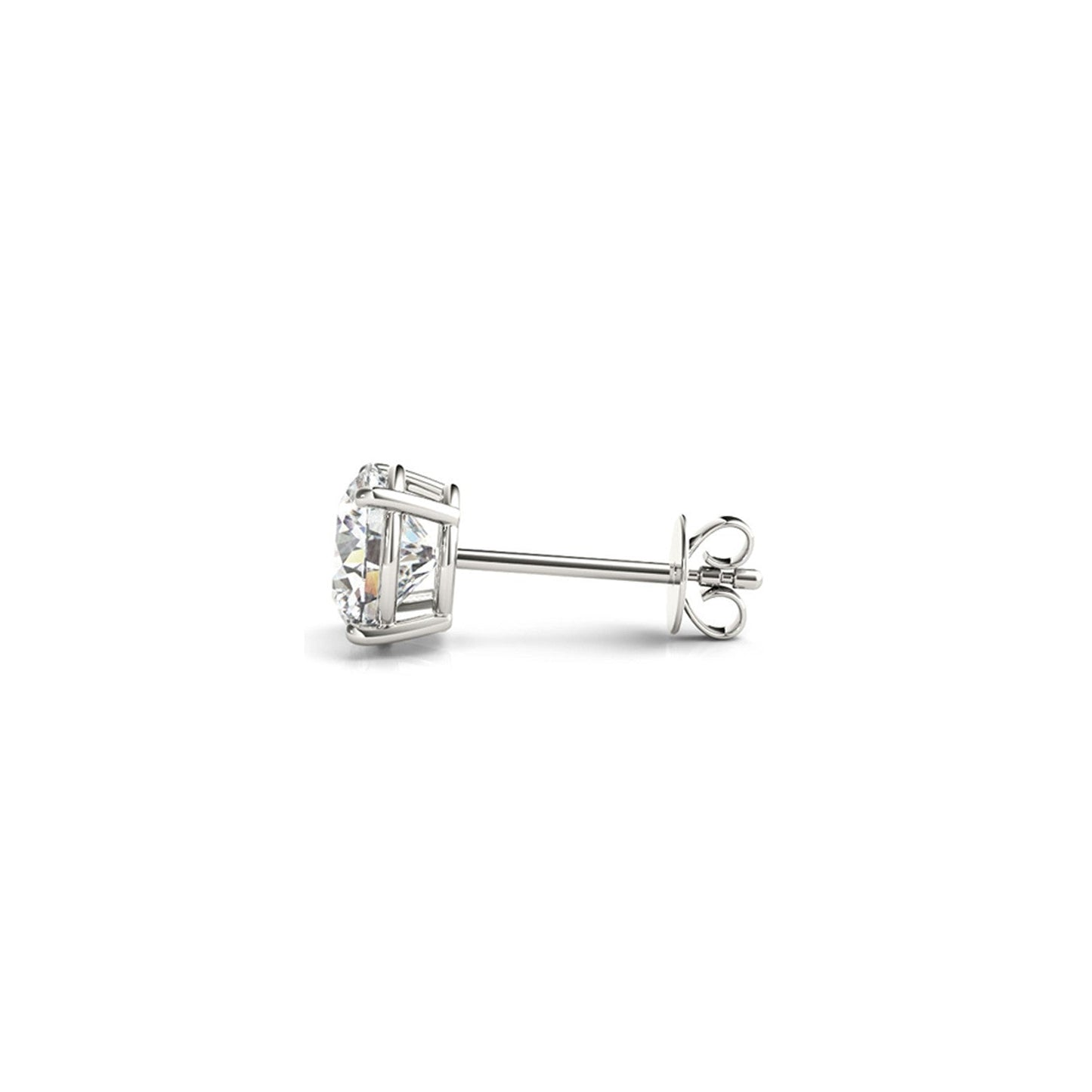 Boucles d'oreilles en diamant lab grown IGI certifié de 2 cttw en or blanc 14k