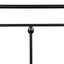 Retro Black Metal Double Bed with Flexible Ear Shaft