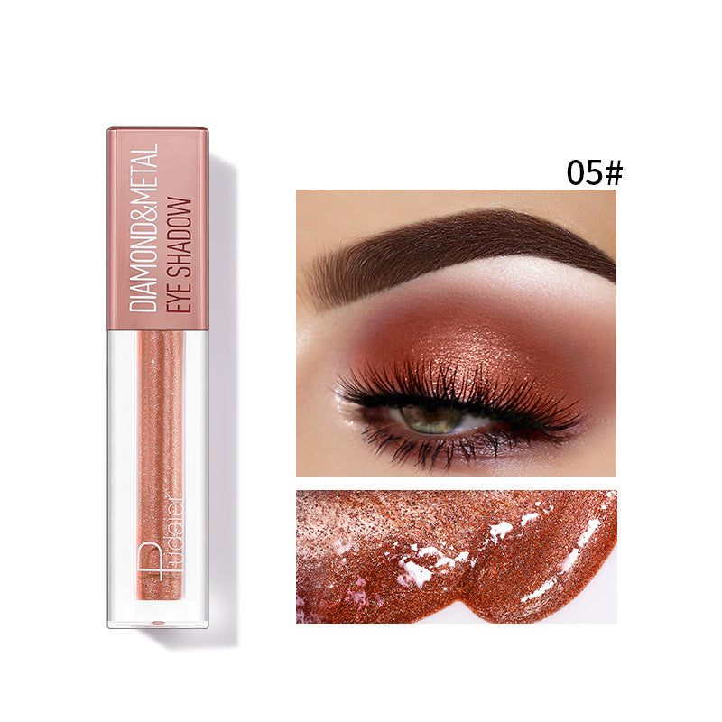Pudaier Star Diamond Liquid Eye Shadow - Fini Métallique Sirène