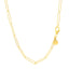 14k Yellow Gold Wire Paperclip Chain - Elegant Design